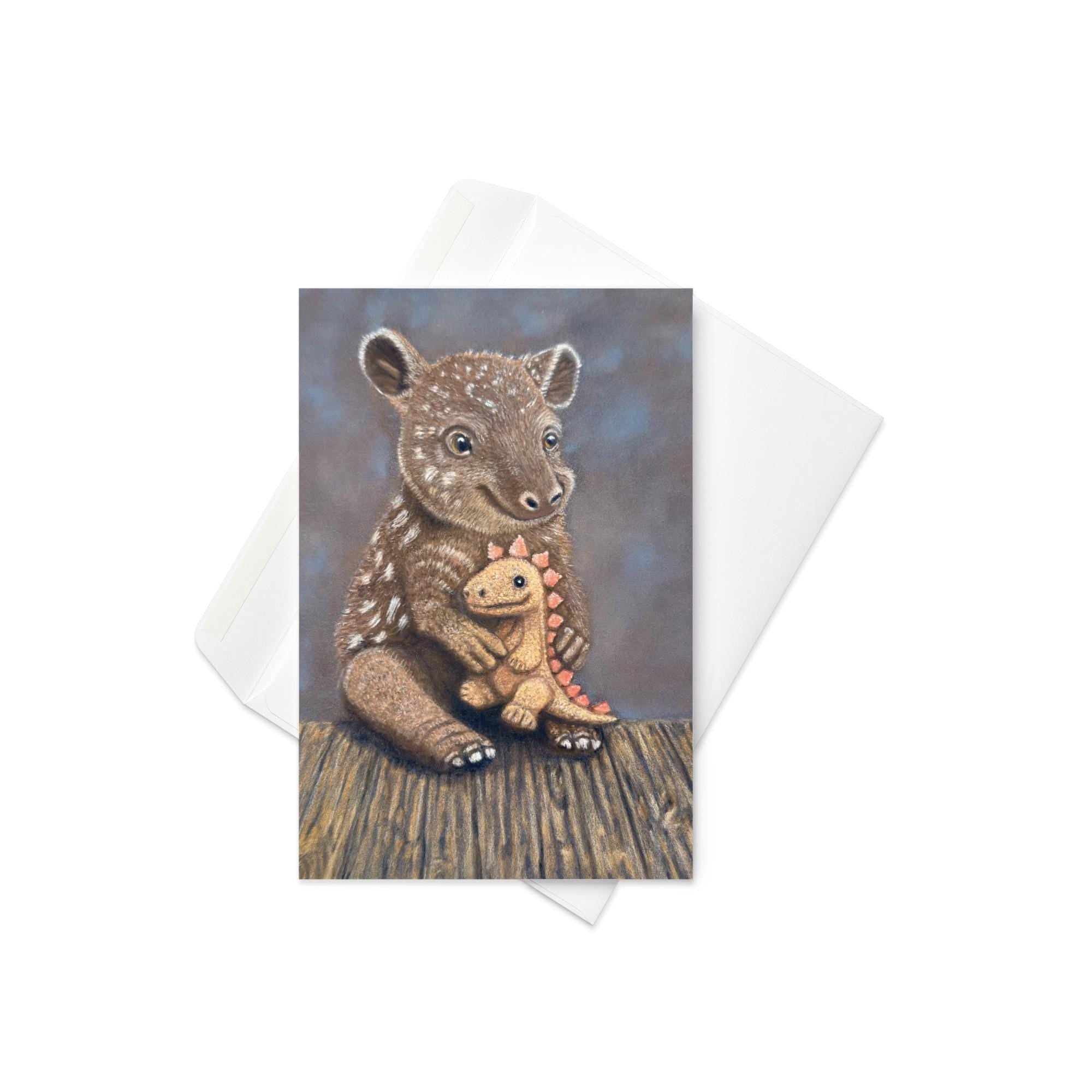 Tapir • Hand Drawn Greeting Card • 4x6 - aGuyWithMSthatDraws