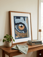 Tiger Eye • Hand Drawn • *Original Drawing* • Pastel • 7x9.5 - aGuyWithMSthatDraws
