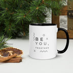 Turtle Duo Mug Hand Drawn Ocean Art Coffee Cup White Ceramic Be You Collection Colorful Handle Interior - aGuyWithMSthatDraws